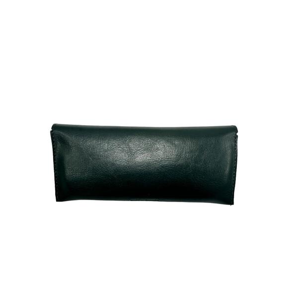 Vintage Green Leather Eyeglasses/Sunglasses Case Collectible Retro Classic - Picture 2 of 4